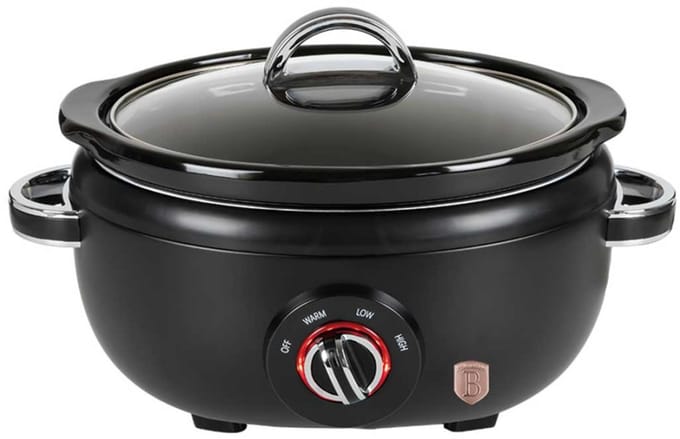 Berlinger Haus 9669 - Slowcooker - Black Silver - 3.5 liter inhoud - Monaco collection