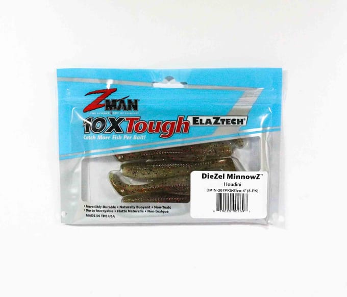 Zman zacht kunstaas Diezel MinnowZ 4 Inch 5/Pack Houdini (2697)