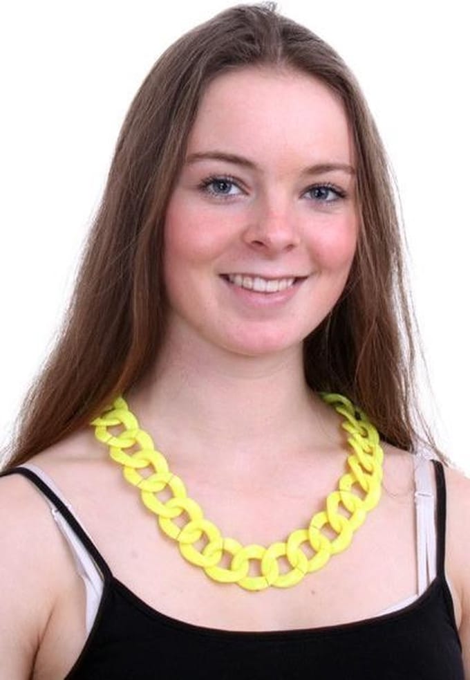 Pooier ketting grof model ass uni kleuren