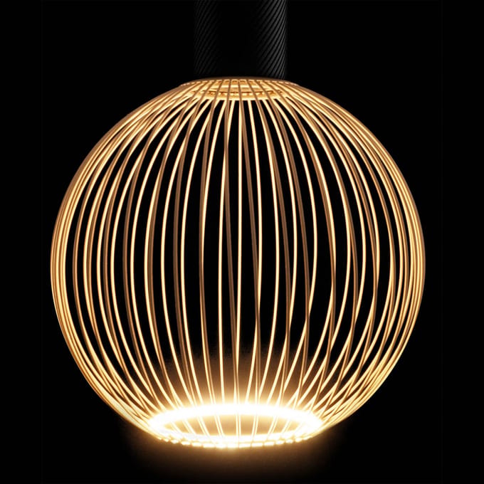 SEGULA LED Floating Filo zand G180 E27 5W 2.200 K dimbaar