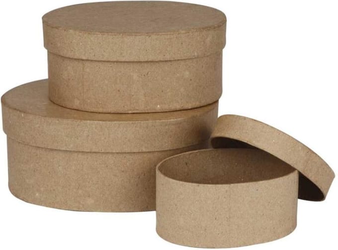 Creativ Company Ronde Dozen 5+65+7.5 cm hoog Ø 10+13+16 cm 3 stuks