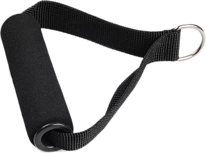 DW4Trading Nylon Strap Handle met Metalen D-ring - Zwart
