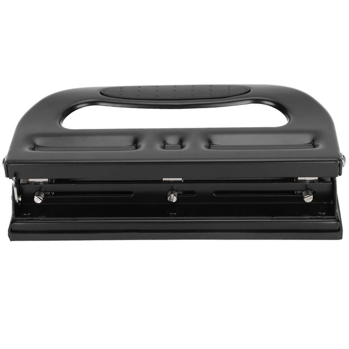 3-gaats perforator Verstelbare desktop perforator Handmatige ponsmachine Kantoorbenodigdheden 9633 gray