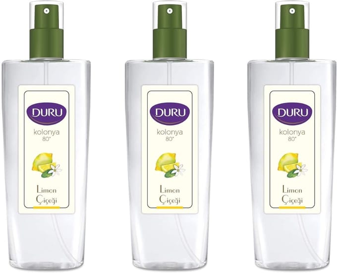 Lemon Cologne Limon Kolonya Spray Pumpflasche 150 ml (3 Stück Angebot)
