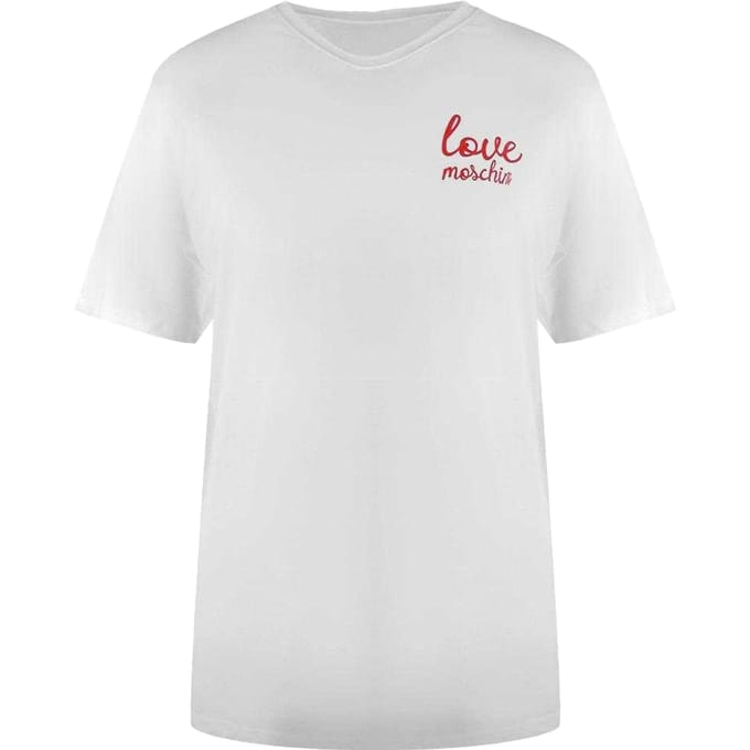 Love Moschino Dames/Dames Klein Logo T-Shirt (Wit)