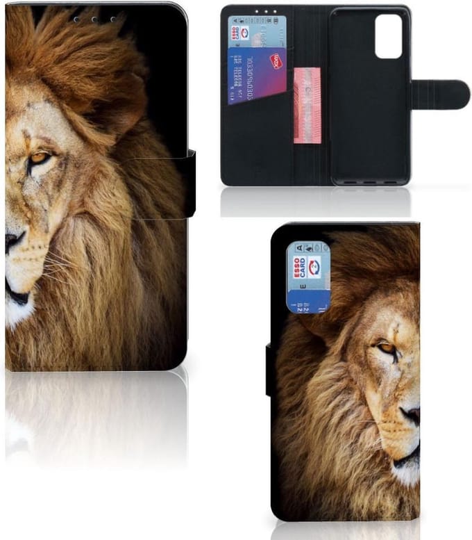 Samsung Galaxy A32 4G Telefoonhoesje met Pasjes Leeuw
