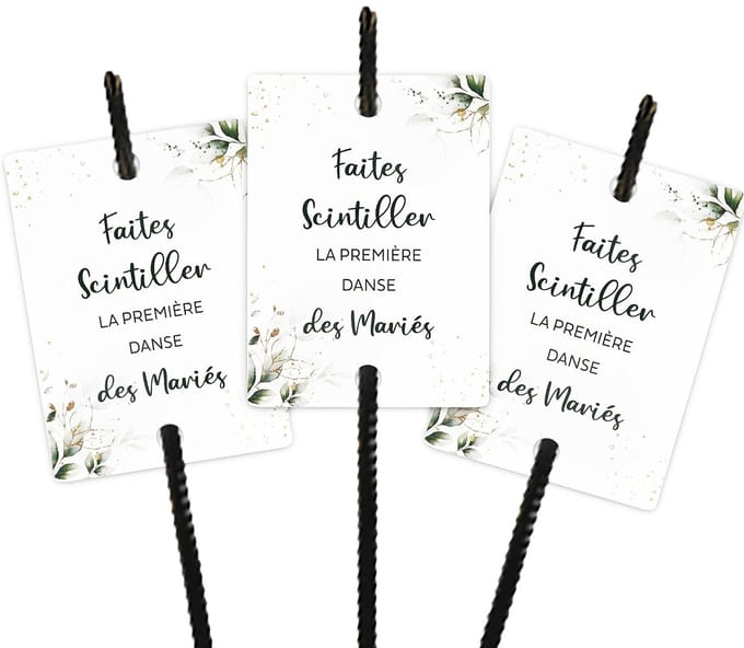 Allecto - Trouwringen Labels - Decoratie - Eucalyptus Gouden Sterren - 50 Stuks - Labeling - Bruiloft - Versiering