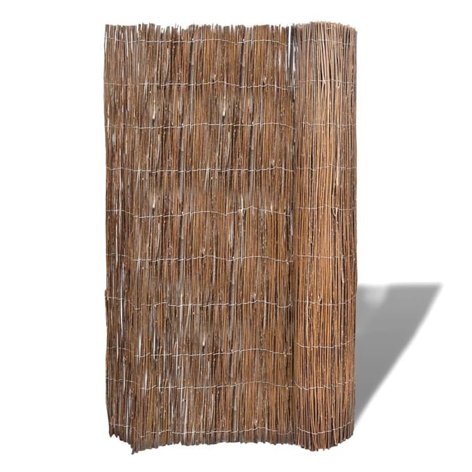 vidaXL - Tuinscherm - 300x100 - cm - wilgenhout