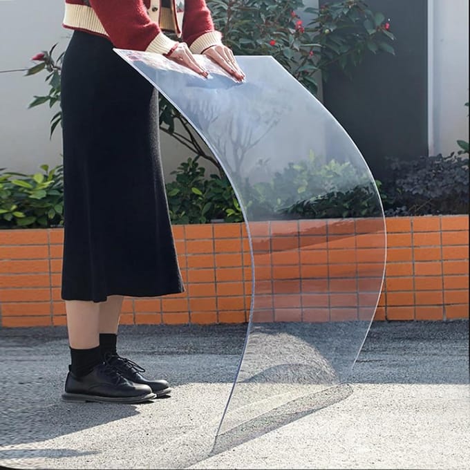 Polycarbonaatplaat - Plastic Vel Helder - Doe-het-zelf Projecten - Hoge Taaiheid Weerbestendig - 30x40cm 1mm - Helder