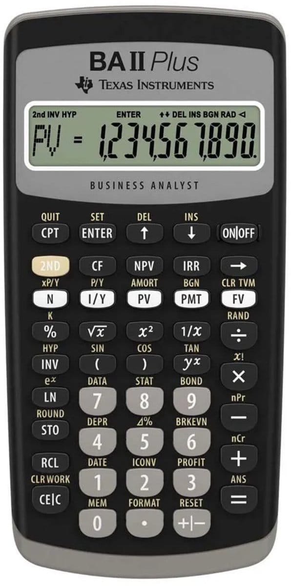 Texas Instruments BAII PLUS - Wetenschappelijke Rekenmachines