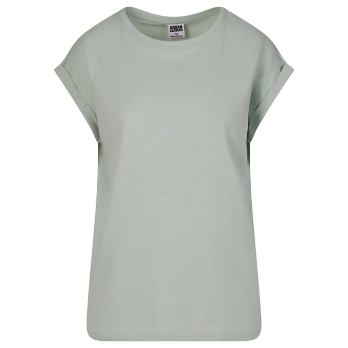 Urban Classics - Extended Shoulder Dames T-shirt - 5XL - Mintgroen