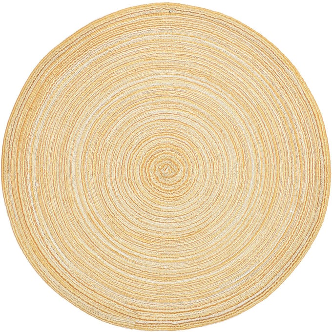 Placemat van kunststof – Crème/Champagne | Ø 38 cm | Set van 6
