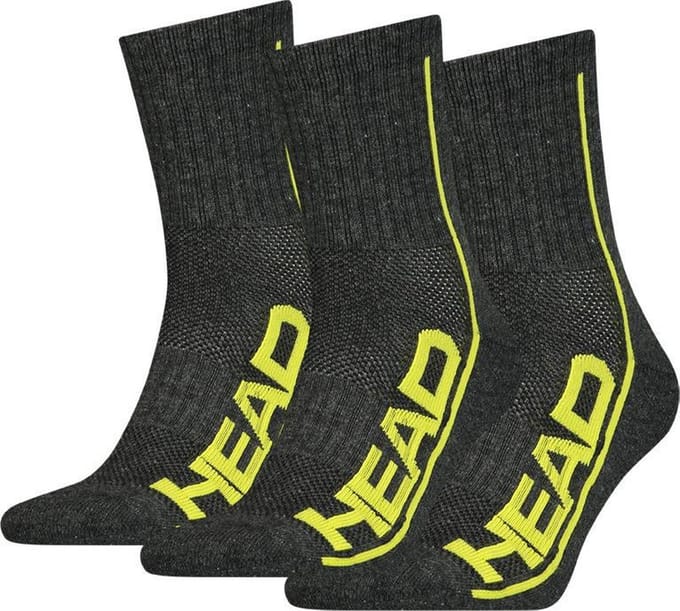 HEAD unisex performance 3P halfhoge sokken grijs III