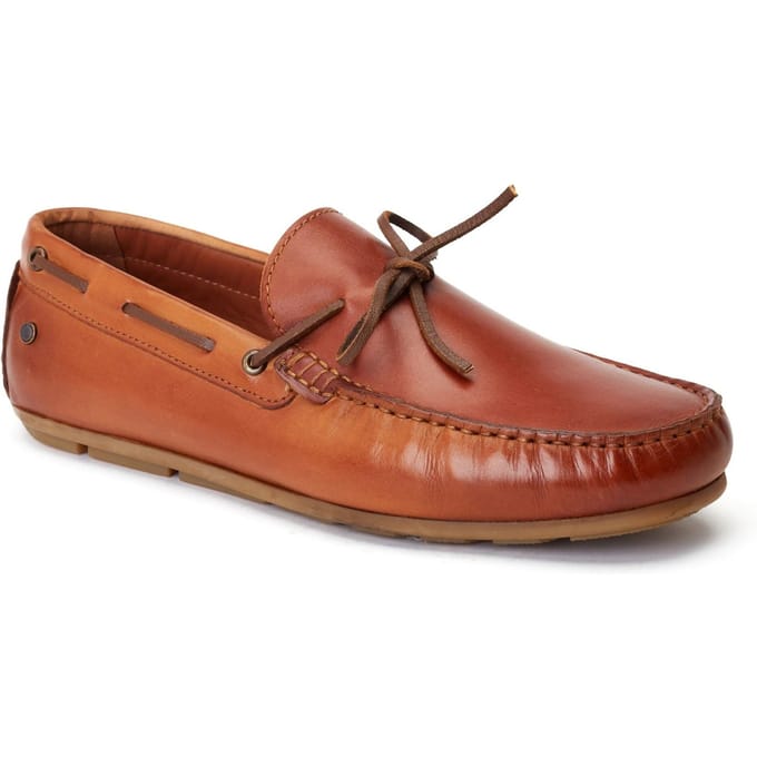 Base London Brooks Leren Herenpantoffels Burnt Tan
