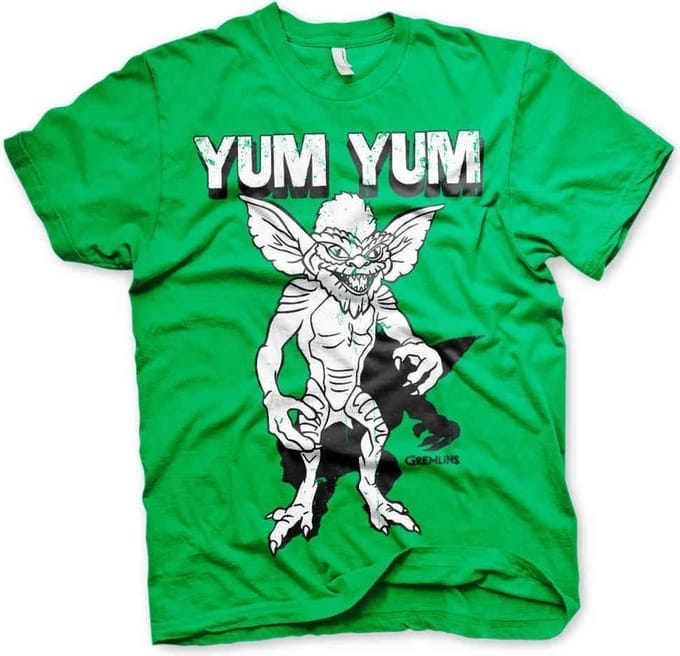 Gremlins Heren Tshirt -S- Yum Yum Groen