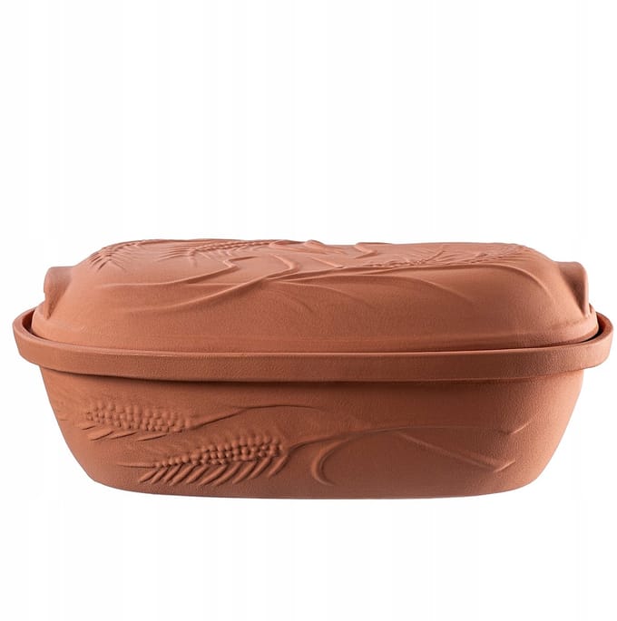 KADAX Romeinse Aarden Pot Ovaal Met Deksel 4,5 L