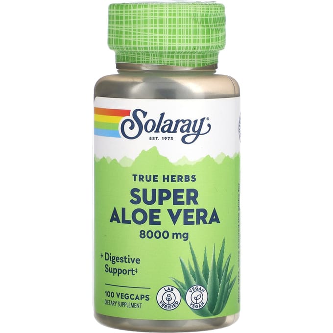 True Herbs Super Aloe Vera, 8 000 mg, 100 Gélules Végétales