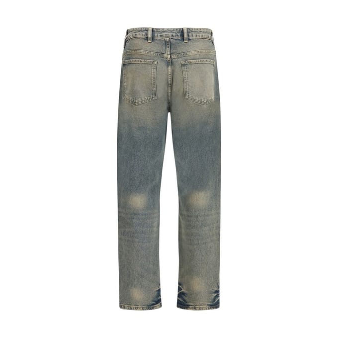 Represent Blauw Katoenen Rechte Spijkerbroeken