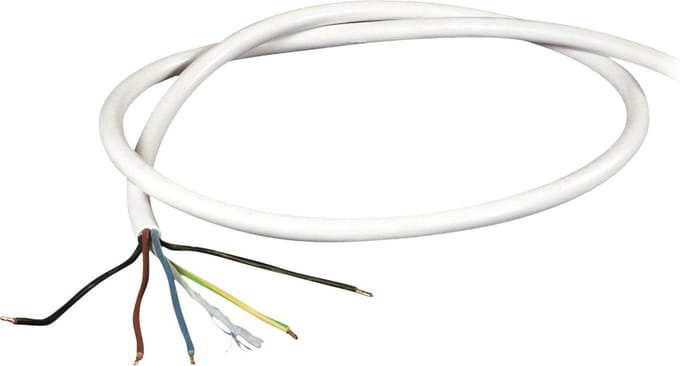 Scanpart perilex kabel 1.5 meter - Aansluitkabel geschikt voor oven fornuis en kookplaat - 5 aderig - Wit