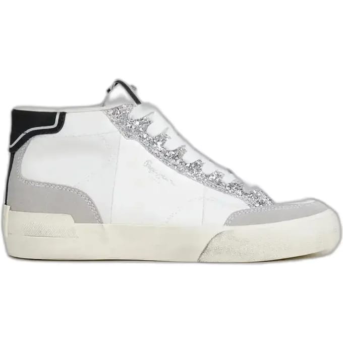Pepe Jeans Milan Disco Schoenen Wit EU 39 Vrouw