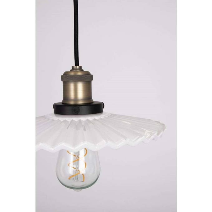Globen Lighting hanglamp COBBLER, wit, Ø 25 cm
