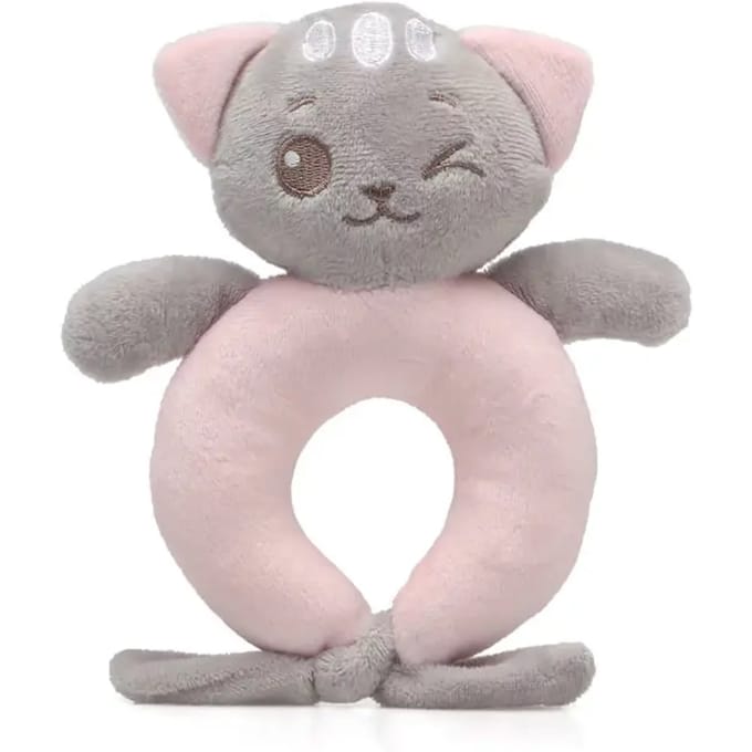Knuffel bijtring in kat Kiokids