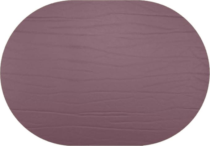 Daff Leatherixx Dumbo Placemat - Leer - Ovaal - 34 x 42 cm - Eggplant