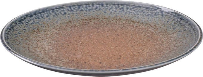 Tokyo Design Studio - Minoyaki - Bord - Blauw/Oranje 28.5 x 4 cm