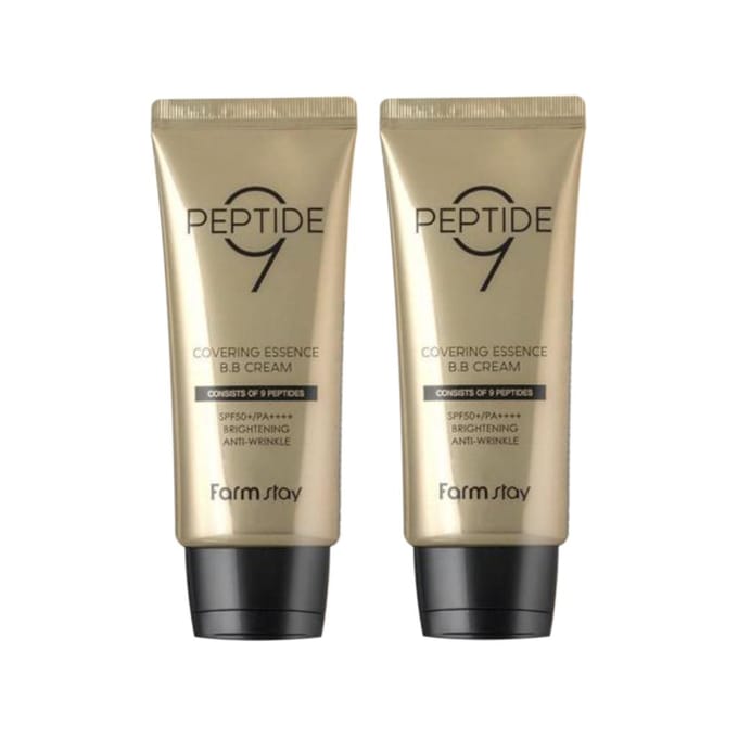 FARM STAY Peptide 9 Covering Essence BB Cream NIEUW 50g (3 opties) 3pcs