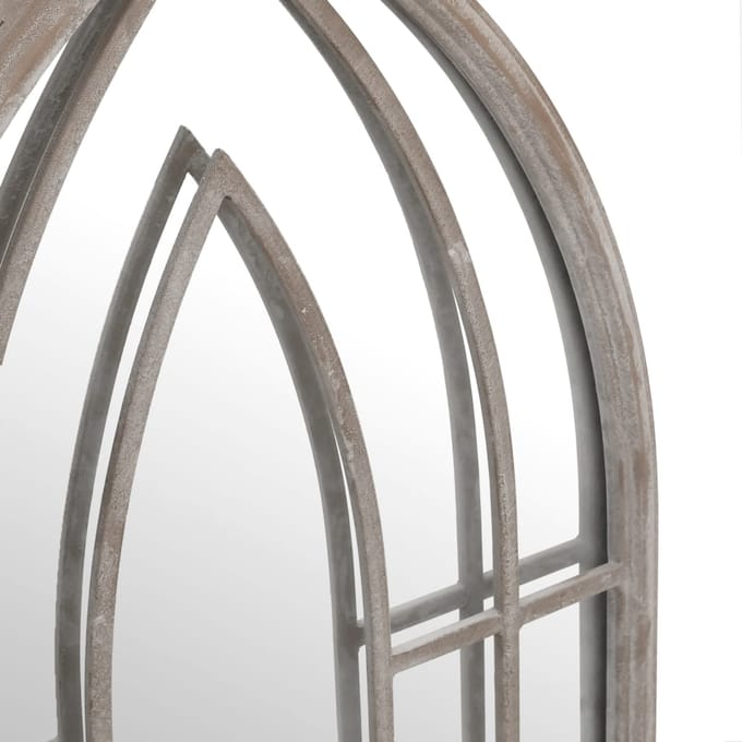 Miroir Couleur Sable 100 x 45 cm Fer pour Usage Intérieur