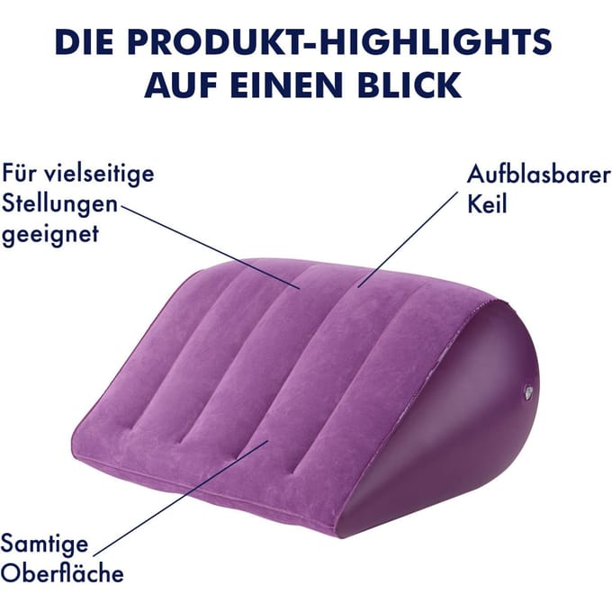 Opblaasbare sekswig, rond, 45 cm van EIS