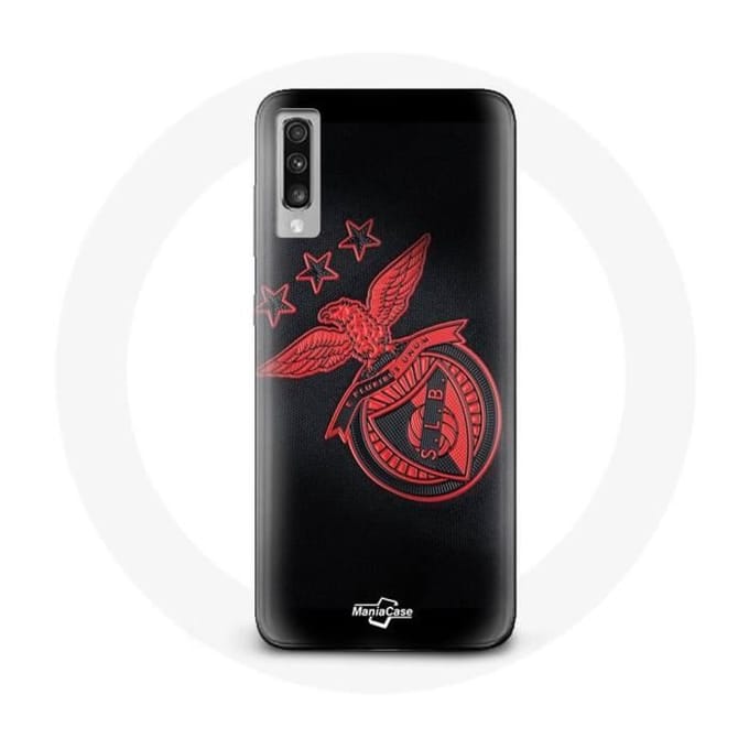 Samsung Galaxy A70 hoesje slb benfica zwarte achtergrond