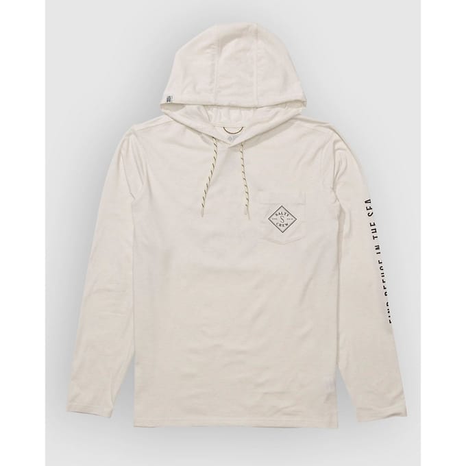 Salty Crew Tippet Hood Tech Longsleeve Lycra wit