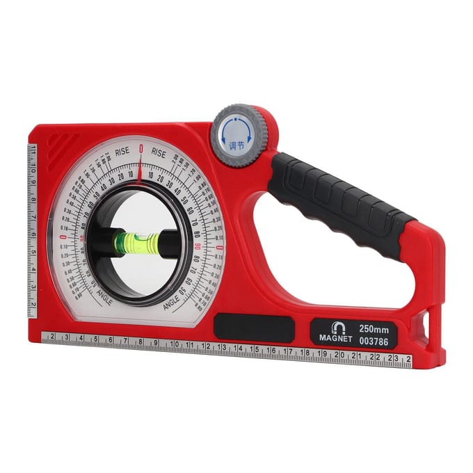 Inclinometer Hoekzoeker Meter Meetinstrument Magnetische Hoekmeter ABS met Waterpas Tool black