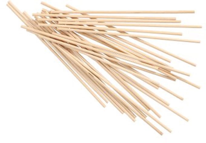 1000 Stokjes, hout pure Ø 3 mm · 15 cm