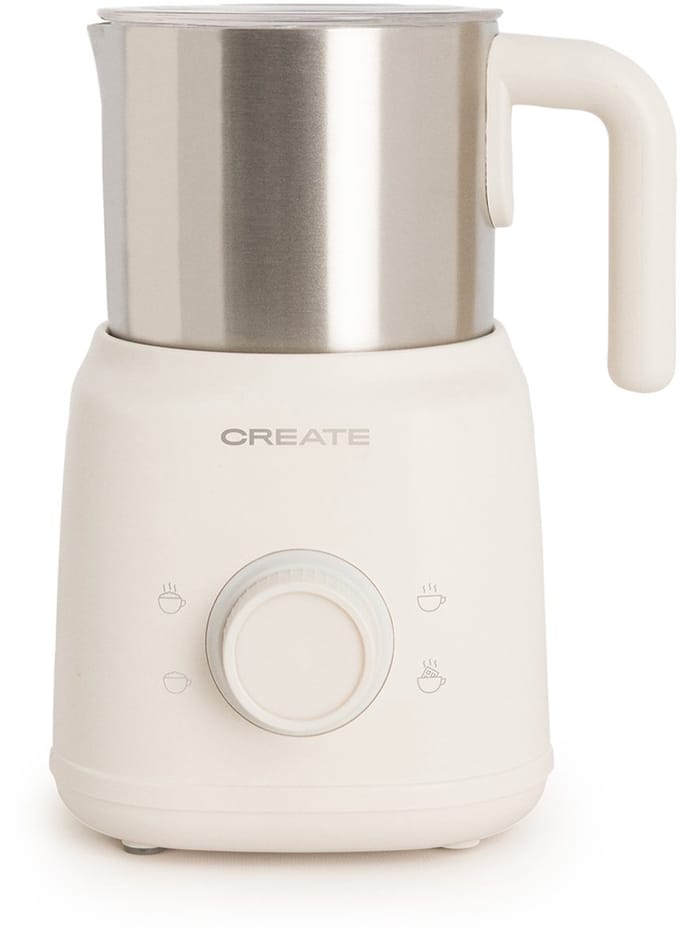 CREATE - Melkopschuimer en verwarmer met afneembare kan - Gebroken wit - MILK FROTHER RETRO