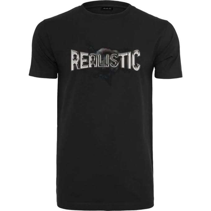 Mister Tee - Realistic Heren T-shirt - M - Zwart