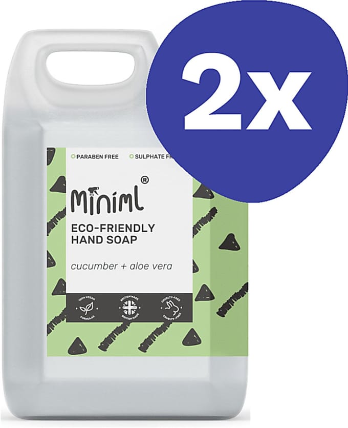 Miniml Handzeep Komkommer & AloÃ« Vera - 5L Refill (2x 5L)
