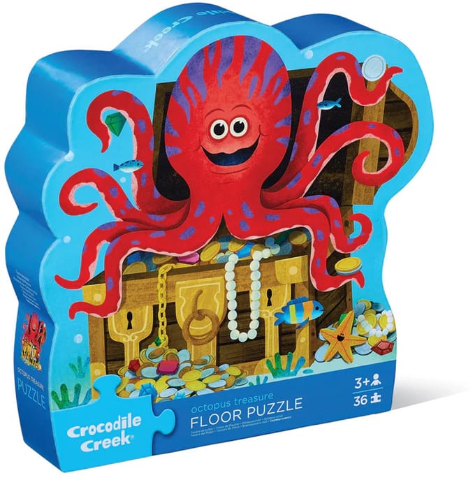 Crocodile Creek Vloerpuzzel Octopus Treasure - 36 stukjes
