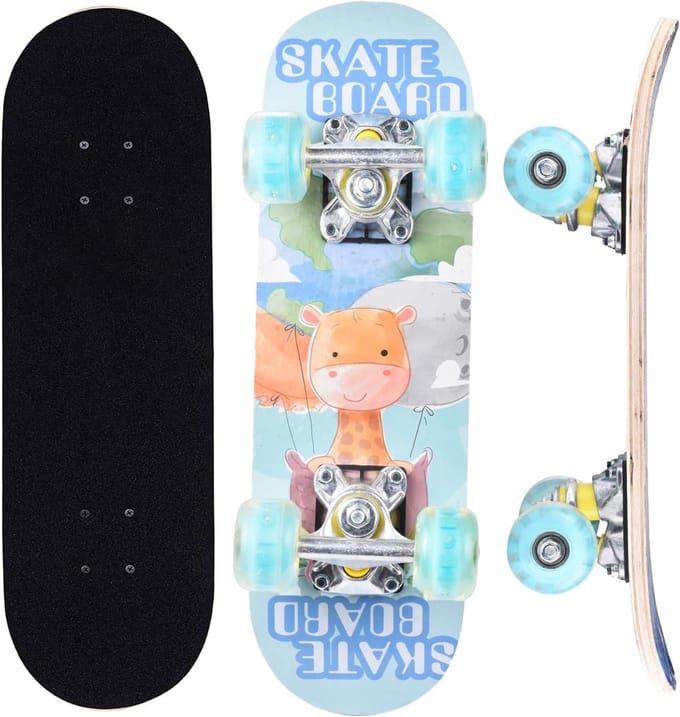 Compleet Skateboard - Beginners Skateboard - Buiten Spelen - Wielen Laten Licht - 17 Inch - Diverse Designs