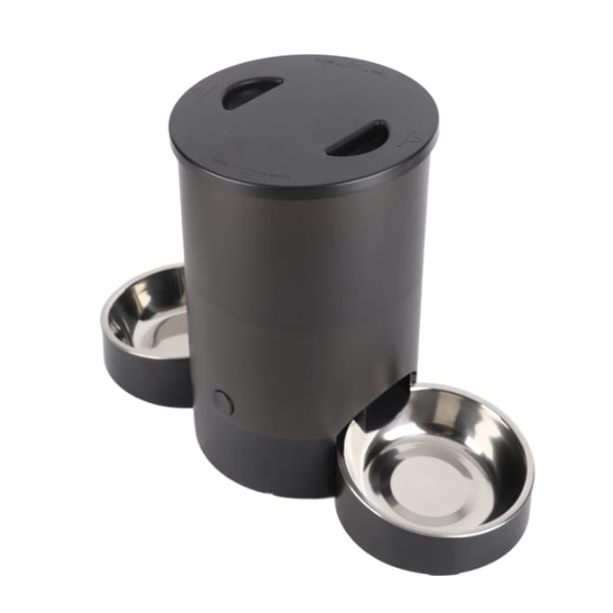 Distributeur Automatique de Croquettes pour Chat 3L pour Deux Chats Distributeur de Nourriture pour Chat Programmable Télécommande Distributeur Intelligent pour Animaux de Compagnie blanc
