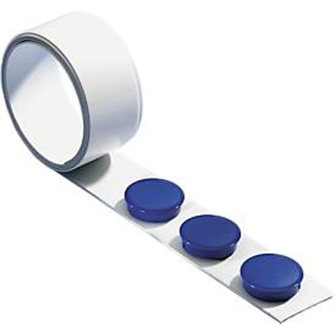 MAUL Metaalband Stalen plaat metaal zelfklevende schuimlaag 100 x 3.5 x 0.1 cm wit