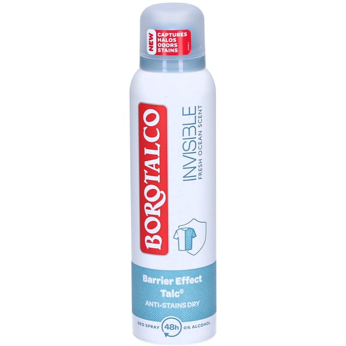 Borotalco Invisible Anti-Vlekken Droog Antiperspirant Spray, 48H 150 150 ml