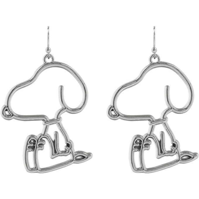 Peanuts Snoopy Unisex Oorbellen - zilverkleurig - Standard