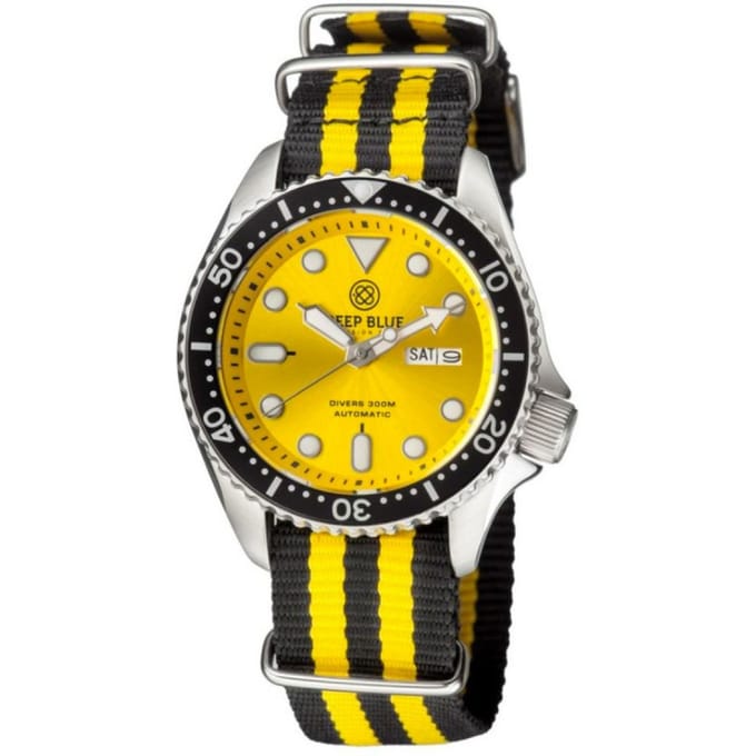Deep Blue Diver 300 Nato Automatic NATODIVERSSYEL