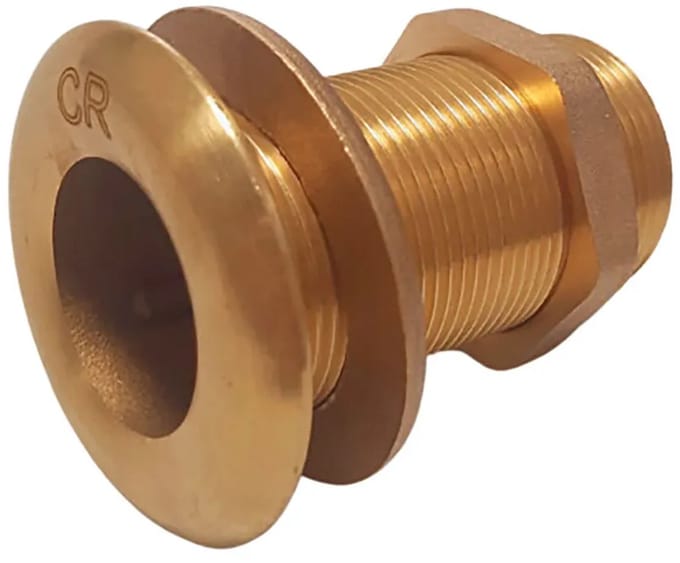 Maestrini Gs30767 1 1/4´´ Messing Verchroomd Huiddoorvoer Goud