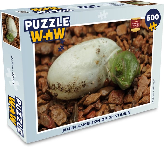 Puzzel Dier - Kameleon - Ei - Legpuzzel - Puzzel 500 stukjes