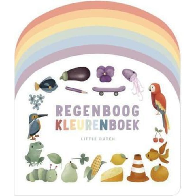 Little Dutch Regenboog Kleurenboek Kartonboekjes
