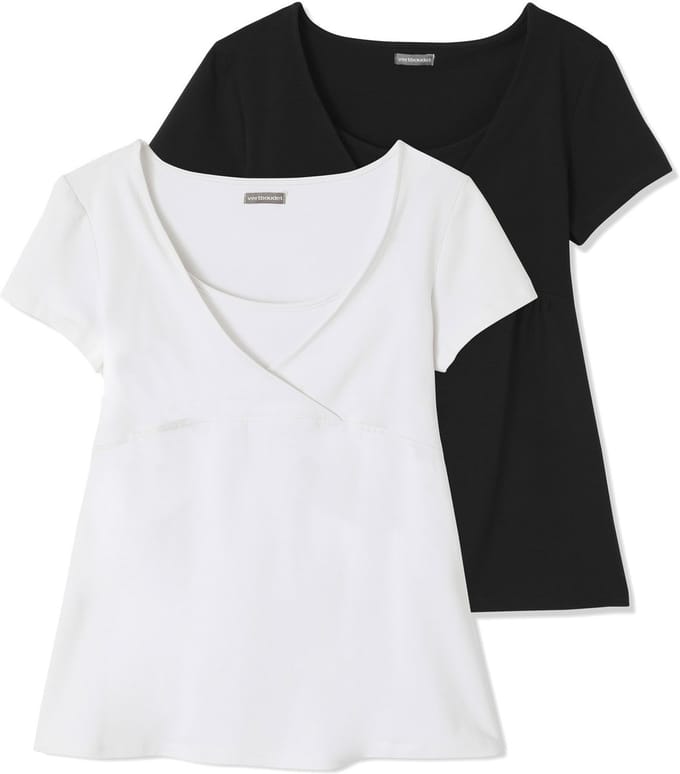 Vertbaudet Lot van 2 T-shirts voor zwangerschap en borstvoeding