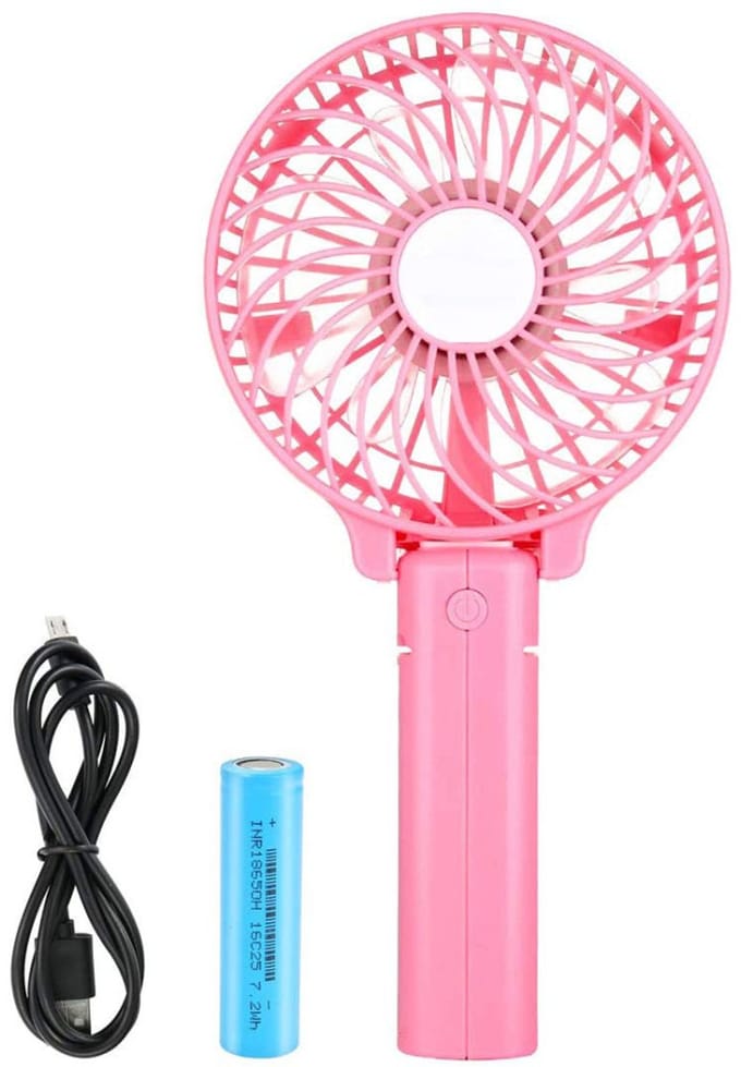 USB-ventilator Mini-handventilator Fans met batterijkleur (zwart)
